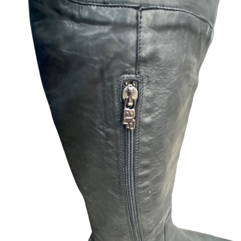 Alberto Fermani Black Leather knee high boots Size 8.5 - Picture 6 of 8